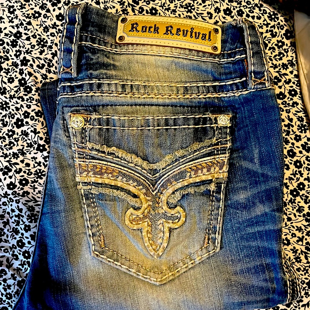 Rock revival ankle cropped Jeans
